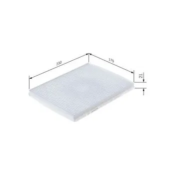 Kabinový filtr Kabinový filtr Lancia DELTA III (844_) Bosch - 1.4, 1.4 BF, 1.416V, 1.8, 1.6JTD, 1.9JTD,