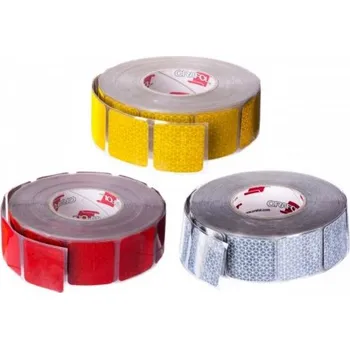 Reflexní obrysová samolepicí páska červená žlutá bílá po 1 m MZR 53951