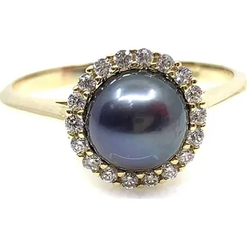 Řetízek Diante Zlatý prsten s perlou 31500574