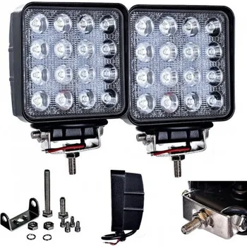 Pracovní světlo Pracovní světlo halogenove Led 48w 16x3w 12v 24v 2ks. MZR 62853