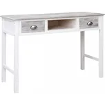 Psací stůl se 2 zásuvkami masivní dřevo Dekorhome