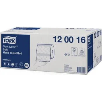 Papírový ručník Papírové utěrky celulóza Tork v balení 6 ks bílé