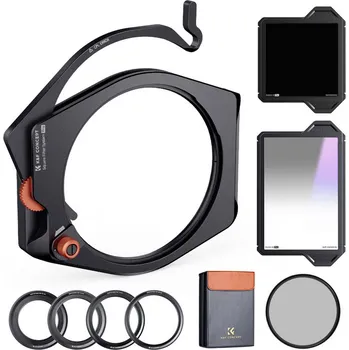 K&F KF High-End Square Bracket System, with built-in 95mm CPL, with 67/72/77/82mm adapter ring