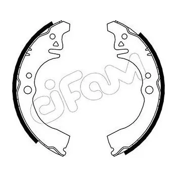 Brzdová čelist Sada brzdových čelistí CIFAM 153-035