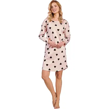 Dámská noční košile Dámská noční košilka 3207 Hannach - TARO Růžová M