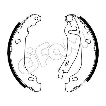 Auto-moto Sada brzdových čelistí CIFAM 153-345Y