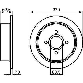 Brzdový kotouč Brzdový kotouč BOSCH 0 986 478 672