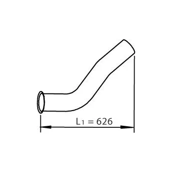 Výfukový systém Výfuková trubka DINEX 48120