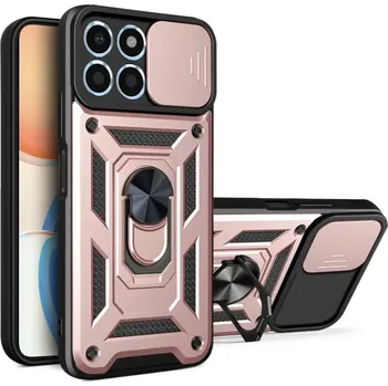 Pouzdro na mobilní telefon Kryt Honor X6 / X8 5G / 70 Lite Techsuit CamShield Pro rose gold