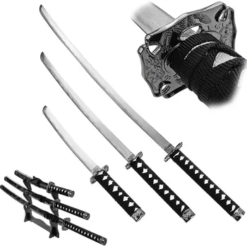 Replika zbraně AF Sada samurajských mečů "BLACK - ADVANCED"