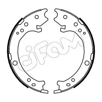 Lanko parkovací brzdy Sada brzdových čelistí, parkovací brzda CIFAM 153-161