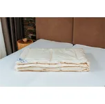 KVD letní přikrývka z ovčí vlny Sýpkovina bavlna smetanová 135x200