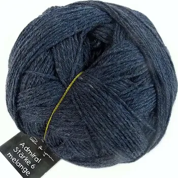 Příze Schoppel Wolle Admiral Stärke 6 4488M Melange Vintage Blue (Příze Admiral Starke 6 4488M Melange Vintage Blue)