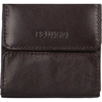 Peněženka Stylová mini kožená peněženka Bellugio Nriew, tmavě hnědá