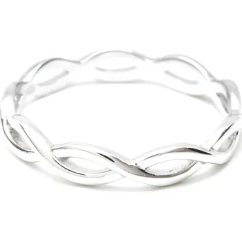 Prsten Stříbrný prsten nekonečno Eternity - 55