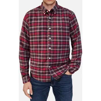 Pánská košile Flanelová košile Tommy Hilfiger - Velikost M, Barva Multicolor 56018 MW0MW25037