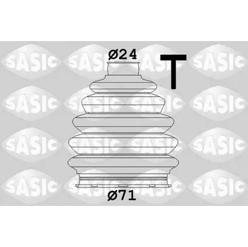 Manžeta ke kolu Sada měchů, hnací hřídel SASIC 1906101