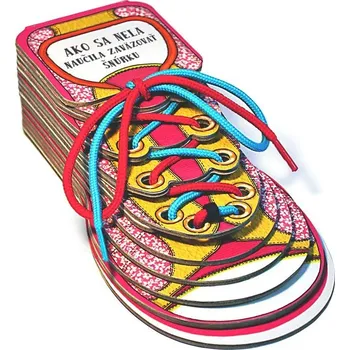 Cizojazyčná kniha Kniha Ako sa Nela naučila zaväzovať šnúrku SK verzia 9x5x18cm - Oldřich Růžička