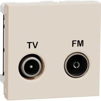 NU345144 Zásuvka TV/R individuální, koncová, 11 dB, 2M, Béžová, Schneider