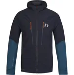 Pánská hybridní bunda Hannah TRANE HOODY XXL Tmavě šedá, Tyrkysová, Oranžová