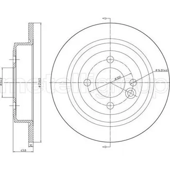 Brzdový kotouč Brzdový kotouč CIFAM 800-667C