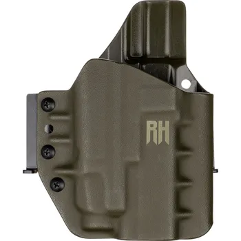 Příslušenství pro sportovní střelbu RH Holsters FROGY - Glock 43X Rail MOS + Streamlight TLR-7 Sub - vnější kydexové pouzdro - poloviční sweatguard - olivová Pouzdro je pro: Pravák