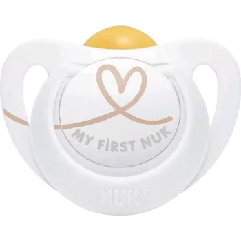 dudlíky NUK Latexové šidítko Star 0-6 m Srdce