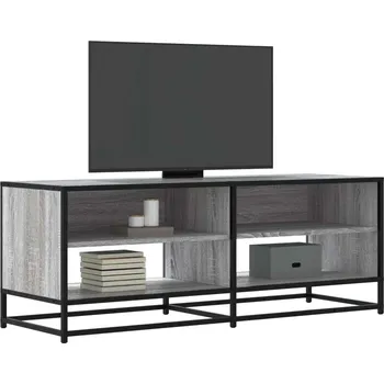 Obývací pokoj vidaXL TV skříňka 120,5 x 40 x 46 cm kompozitní dřevo a kov [848892] Barva: šedá sonoma