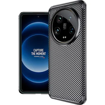 Pouzdro na mobilní telefon Kryt Xiaomi 14 Ultra, Techsuit CarbonFiber černý
