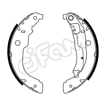 Brzdový systém Sada brzdových čelistí CIFAM 153-333
