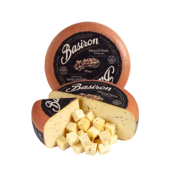 Basiron Gouda oříškový mix Hmotnost: celý koláč