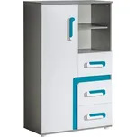 Skříně a komody Apettita 06 Bílá/růžová Doprava ZDARMA.