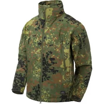 Pánská softshellová bunda Helikon-Tex Bunda GUNFIGHTER Shark Skin FLECKTARN 3XL FLECKTARN - německé maskovaní