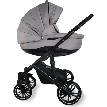 Kočárek Kombinovaný kočárek Firkon Vesta č.69 světlá šedá /hnědá rukojeť 2026 Konstrukce: Černá + rukávník zdarma