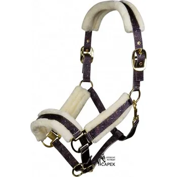 Ohlávka HKM -ALLURE- - Olivová - Cob