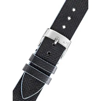 Řemínek na hodinky Kožený řemínek Morellato Zante 5393D16.019 M, černý - 20 mm