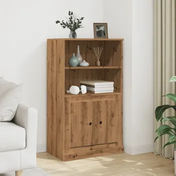 přebalovací pult a komoda Skříň highboard dub artisan 60 x 35,5 x 103,5 kompozitní dřevo Hnědá 857148