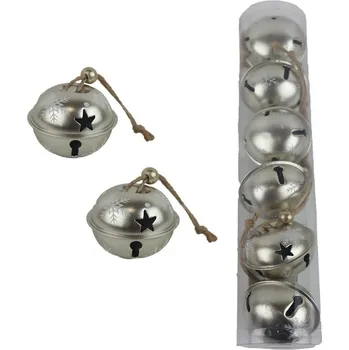 Vánoční dekorace Rolnička k zavěšení, 6 ks K3824-28 - 5 cm