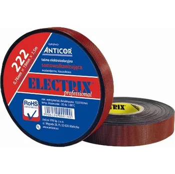 Lepicí páska Páska ELECTRIX 222 PIB samovulkanizační 19mm*7.5m BK černá