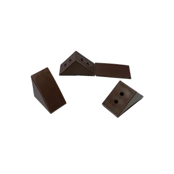 Nábytkové kování Plastový roh, velký-hnědý 07