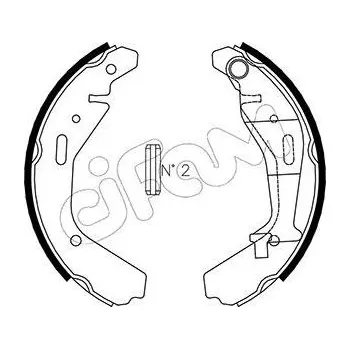 Auto-moto Sada brzdových čelistí CIFAM 153-318