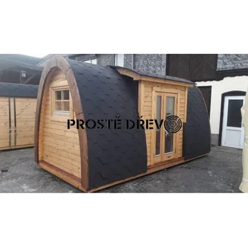 Zahradní domek Nordic wood Zahradní domek Frigg Luxury 4,8 boční vchod