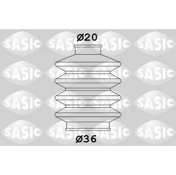 Manžeta ke kolu Sada měchů, hnací hřídel SASIC 2003422
