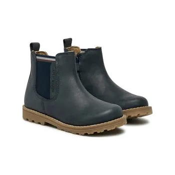 Pracovní obuv Kotníková obuv Tommy Hilfiger T1X5-33700-0124 M Tmavomodrá 28