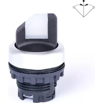 tlačítko Noark 105528 Ex9P1 SS3I w Hlavice přepínače třípolohová, bez aretace, prosvětlená, čirá (Noark 105528 Ex9P1 SS3I w)