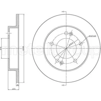 Brzdový kotouč Brzdový kotouč CIFAM 800-1284C