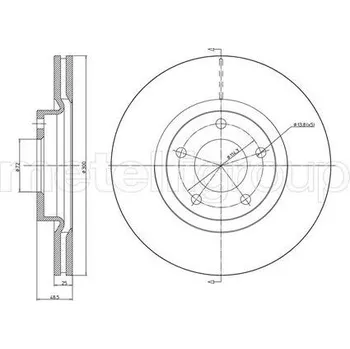 Brzdový kotouč Brzdový kotouč CIFAM 800-730C