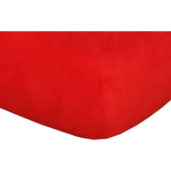 Dekorativní polštářek Dadka Froté prostěradlo červená C Rozměr: 90x200x20 cm