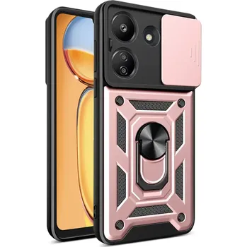 Pouzdro na mobilní telefon Kryt Xiaomi Redmi 13C 4G / Poco C65 Techsuit CamShield Pro rose gold