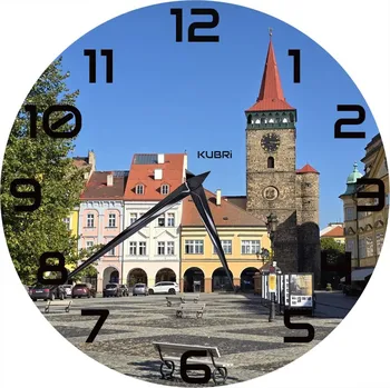Hodiny KUBRI KU2100 - Hodiny od českého výrobce s krásným motivem města Jičína nebo Vaší fotkou
